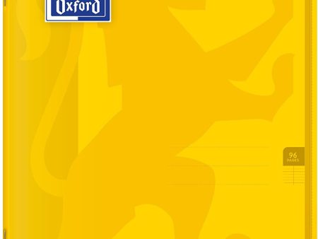 Oxford 400100008 easybook - Cuaderno grapado, A4, 96 páginas 90 g grandes, cuadriculadas, amarillo Fashion