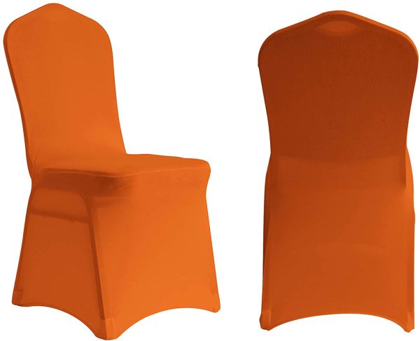 ManMengJi Spandex Fundas de Silla Elásticas 20 Piezas, Lavable, Naranja Hot on Sale