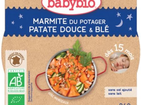 Babybio Plate Marmitte de vegetal de la patata dulce trigo 15+ Mes 260g Online Hot Sale