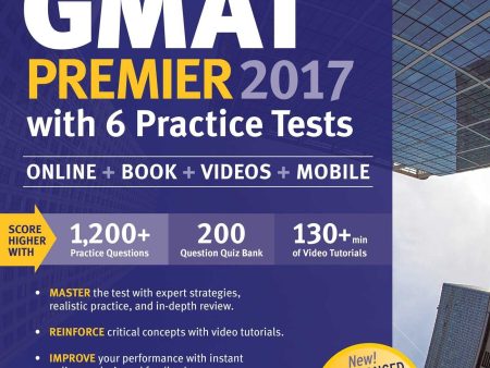 GMAT Premier 2017 with 6 Practice Tests: Online + Book + Videos + Mobile Reacondicionado Discount