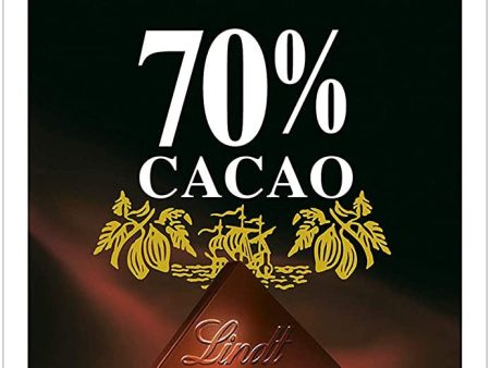 Lindt Excellence Tableta de chocolate negro 70% cacao, 100g - Pack de 5 unidades Embalaje Deteriorado Embalaje Deteriorado on Sale