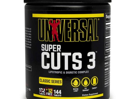 UniVersal Nutrition Super Cuts 3, 130 Tabletas Online now